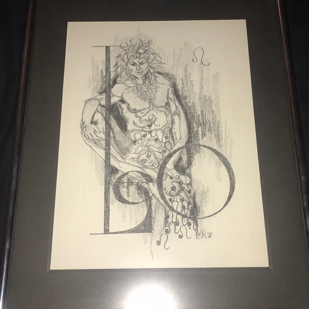 COPY - A drawing of the zodiac sign LEO